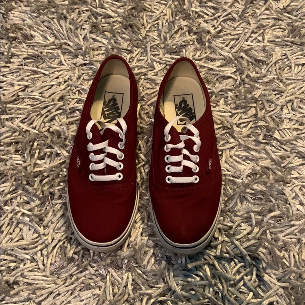 Maroon Authentic Vans